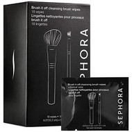 Sephora Collection Brush It Off Cleansing Brush Wipes 18 Count