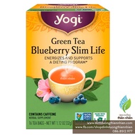Trà Hữu Cơ Yogi Green Tea Blueberry Slim Life Giúp Giữ Dáng Thon Gọn