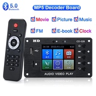 【Popular】 Mp5 Mp4 Mp3 Player Support Video Picture Clock Music Bluetooth5.0 Decoder Board Hd Audio Player Decoding Fm Usb Tf For Car