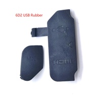 2pcs New AV OUT/ HDMI/ MIC Rubber Side Cover For Canon 6D2 6D Mark II 6DII USB Rubber Camera Repair Part