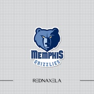 Memphis Grizzlies NBA Vinyl Stickers Outdoor Suitcase Stickers Waterproof Laptop Stickers