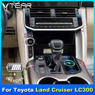 LHD Or RHD Car QI Wireless Charger For Toyota Land Cruiser LC300 2025 2024 2023 2022 Accessories 15W