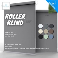 Ins.Fabric Roller Blind 100% Blackout Series / Blind Tingkap / Curtain Blind / Blackout Blind