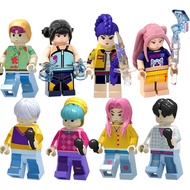 Anime Kpop Demon Hunters Cartoon Mini Action Figures Huntrix Saja Boys Building Bricks Model Toys fo