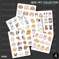 Aesthetic Planner Sticker Set DIY Journal Cute Cute Chibi Dog Dogs Dog Pet Label Stickers Waterproof