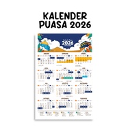 2026 Fasting Calendar Complete A3+ Size Hijri Cupping Calendar Islamic Calendar Sunnah Fasting Calen