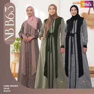 Gamis Nibras Series NB B63 Dress Muslim Wanita Nibras Terbaru