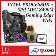 P.W.P. MSI MPG Z490M Gaming Edge WiFi Motherboard + Intel Core Processor [i7 10700/10700K/i9 10900/1
