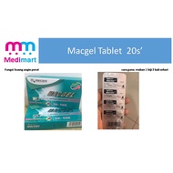 macgel tablet 20 biji ( ubat buang angin perut ) ..