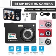 (BIGD)720p digital camera video camcorder 48mp photo 8x zoom anti-shake 2.7 inch large tft screen ba