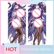 Genshin Impact Raiden Shogun Beelzebul Dakimakura คอสเพลย์ปลอกหมอนกอด Anime Body ปลอกหมอน Otaku