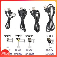 5V DC Power Cable Charger USB A Male to 2.0 3.5 4.0 5.5mm Jack DC - JPN