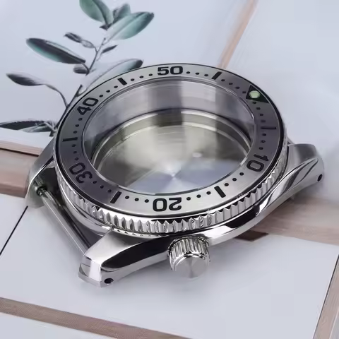 42mm Stainless Steel Watch Case Sapphire Crystal For NH35 NH36 NH34 NH38 NH70 Mod SPB185/SPB187J1 Wa