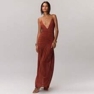 Ruched Front Drop Hem Dress Vacation Summer Spring Romantic Wedding Guest Graduation Prom Dune Daze 