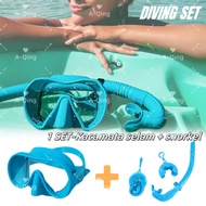 Freedive Spearfishing Set Mask Diving Goggles Scuba Diving Snorkeling/ Swimming Goggles Snorkeling/ 