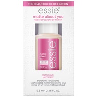 Nail Care, 8-Free Vegan, Matte About You Top Coat, mattifying nail polish, 0.46 fl oz essie Nail Car