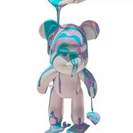 18cm Dly Bearbrick Pouring paint kit fluid bear DIY fluid paint bear toy/暴跳流彩熊 -Toy 3