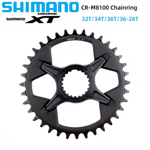 Shimano DEORE XT M8100 Chainring 12 Speed CR-M8100 32T/34T/36T/36-26T Crown For Mountain Bike MTB Bi