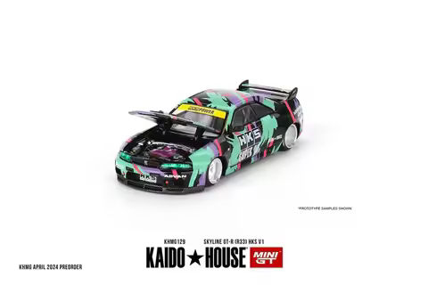 Kaido House x MINI GT Skyline (R33) HKS V1 Diecast Model Car