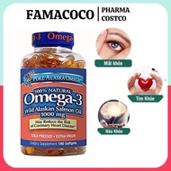 [ Hoàn Tiền 10%] Dầu cá Omega 3 dầu cá hồi Pure Alaska Omega-3 Wild Salmon Oil bổ mắt tăng cường não
