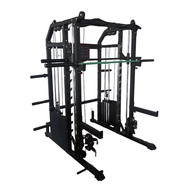 All In 1 Multifunctional Power Rack Smith Smith Machine Functional Trainer Cable Pulley Cross Fly Sq