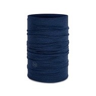 【BUFF】保暖織色 250 gsm美麗諾羊毛頭巾-編織鈷藍