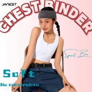 Janest Chest Binder Pullover Seamless Binder Bra Binder Tomboy Breathable Sport Bra Chest Binder For