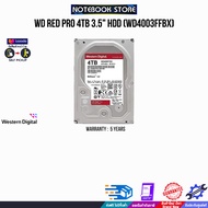 [ผ่อน 0% 6 ด.]WD RED PRO 4TB 3.5" HDD (WD4003FFBX)/ประกัน 5 Years