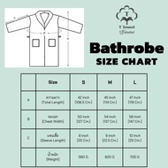 【KK Home】 Bathrobe cotton size s , m , L , XL