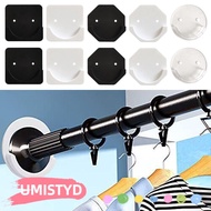 UMISTYDREAMUM9U 2pcs Curtain Rod Mount Retainer Adjustable Wall Adhesive No Drilling Stick Screw Fix