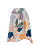 Soft Wearable Blankets Shawl Blanket Polyester Casual Office Blanket