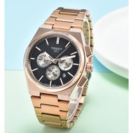 Tissot TISSOT Fashion Trend Business Three Eyes Six Hands Date Display Stainless Steel Case Stainless Steel Strap