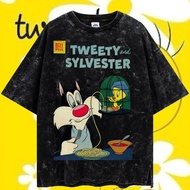 LASTHOPE 'TWEETY' OVERSIZE WASHING TSHIRT TOP TSHIRT TEE WASHING ACID WASHED STONEWASH OVERSIZE PREM