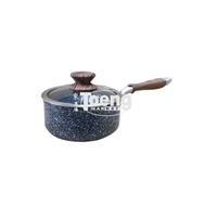 Saucepan / NON-STICK MILK PAN / ECO-SAFE PLUS NONSTICK CERAMIC SAUCEPAN 16cm+GLASS LID SESP1675SP SH