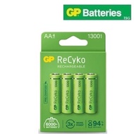 GP Rechargeable battery AA 1300mAh (4 Battery per pack)