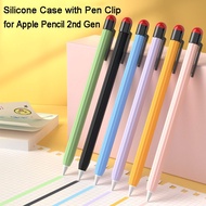 Pencil Holder Case for Apple Pencil 2 Thin Protective Cover Sleeve with Sturdy Pen Clip for 2nd Generation iPad Pencil