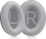 MOLGRIA Lambskin Ear Pads Cushion, Replacement Sheepskin Earpads for Bose Quiet Comfort QC 35 II QC35 QC35ii QC15 QC25 QC2 AE2 SoundLink SoundTrue Headphones(Silver)