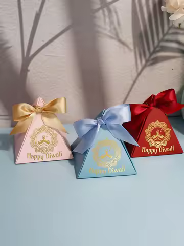 Happy Diwali Candy Box, Indian Festival Decoration Festival, Halloween, Exquisite Gift Box Candy, Ch