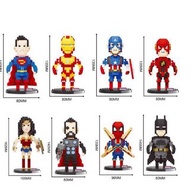 Marvel 積木 玩具 模型 美國隊長 iron man 蜘蛛俠 spider man 蝙蝠俠 marvel 擺設 裝設 公仔