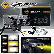 BM Lampu Tembak FogLamp XF30 SQL 3Mata NonKipas 60W Cahaya White Yellow