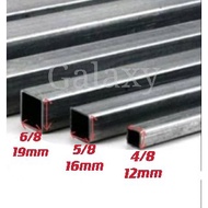 Hollow Mild Steel Size 4/8" x 4/8"(1/2" x 1/2")-1.0mm Tickness (Besi)
