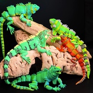Cuero Iguana Articulation Flexi Action Figure Reptile Toys Animal Display Collection V3