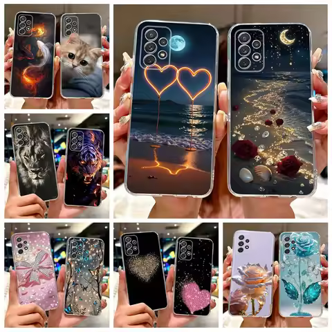 For Samsung Galaxy A52 A52s A72 5G Case New Luxury Painted Cover Soft Slim Phone Case For Samsung A5