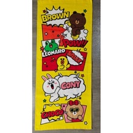 【READY STOCK】LINE BROWN SALLY CONY LEONARD CHOCO Face towel Hand towel Tuala LINE Friends 布朗熊 可妮兔 纯棉