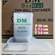 Rectangle 200ml Dm