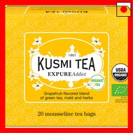KUSMI TEA ExPure Addict, 20 Tea Bags (Not Individually Wrapped), Organic, JAS Certified Rooibos, Yer