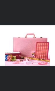 Hello Kitty水晶麻將限量款環遊世界粉色壓花外盒