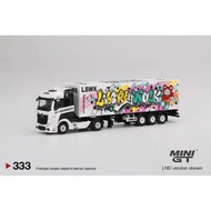 MINI GT 1/64 Mercedes-Benz Actros w/ 40 Ft Container