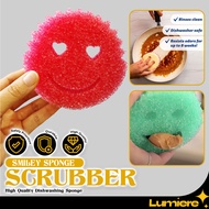 Smiley Magic Cleaning Sponge Wipe Strong Scouring Pad Dishwashing Sponge Cleaning Sponge-Abrasive Sc