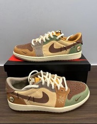 📣Zion williamson x Air Jordan 1 retro low OG voodoo 棕色 男女同款 🔥